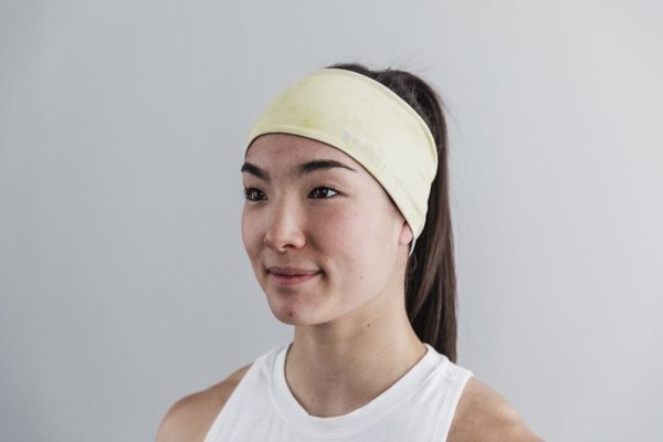 Bandeau Nobull Tie-dye Headband 4" Homme Jaune Clair Jaune | W9IAYZETX