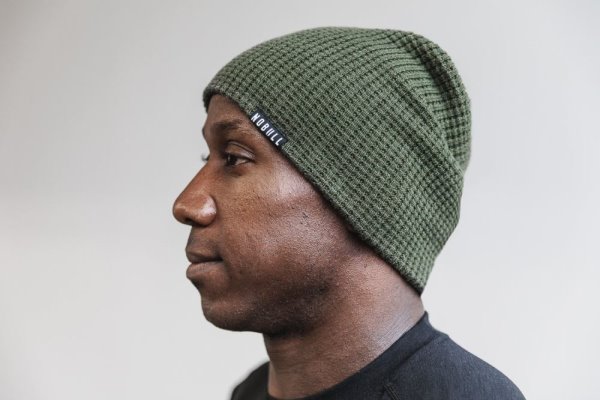Bonnet Nobull Waffle Beanie Homme Vert Olive | JT0YPF4NS
