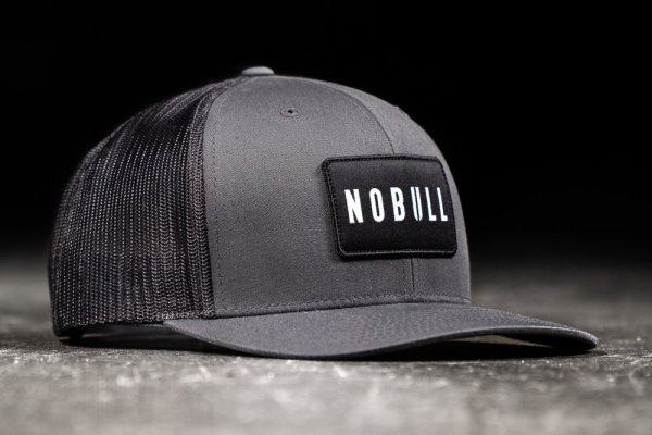 Chapeaux Nobull Curved-brim Trucker Femme Grise Foncé | U46CNIWA4