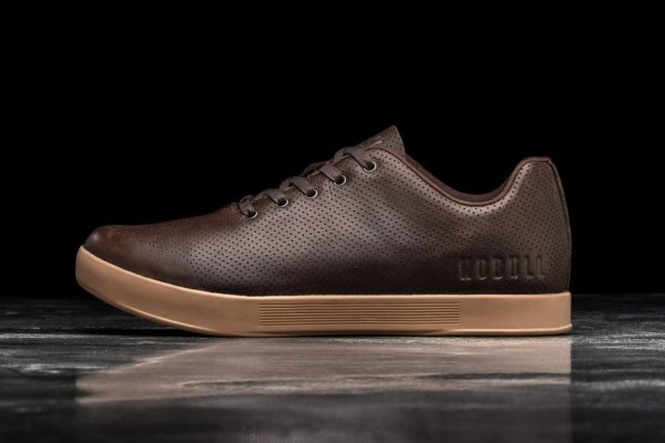 Chaussures de Sport Nobull Cuir Trainer Homme Marron | XGFJ4YM0O