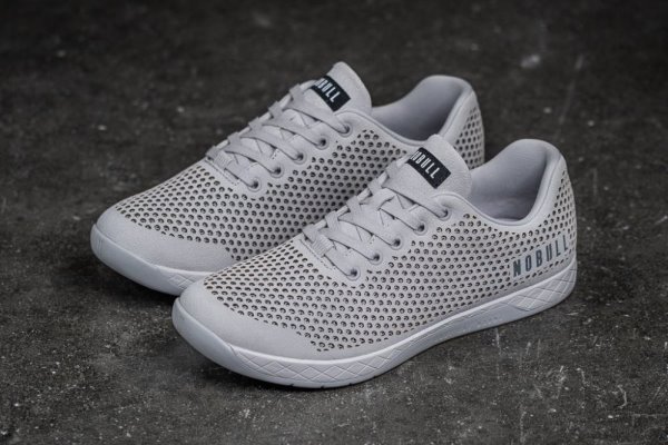 Chaussures de Sport Nobull Daim Trainer Homme Grise Clair | 599JXV3UK
