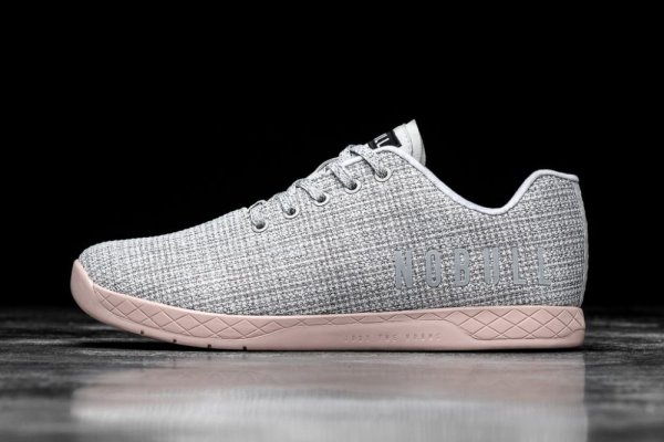 Chaussures de Sport Nobull Heather Trainer Homme Blanche Rose | PS5DCCEU0