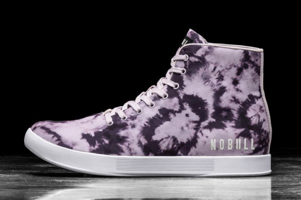 Chaussures de Sport Nobull High-top Tie-dye Tela Trainer Homme Violette | K1MQC84UW