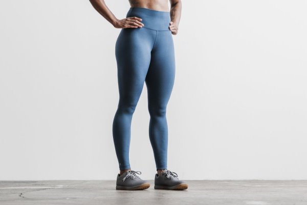 Collant Nobull High-rise Tight Femme Bleu | PHLYUTYSC