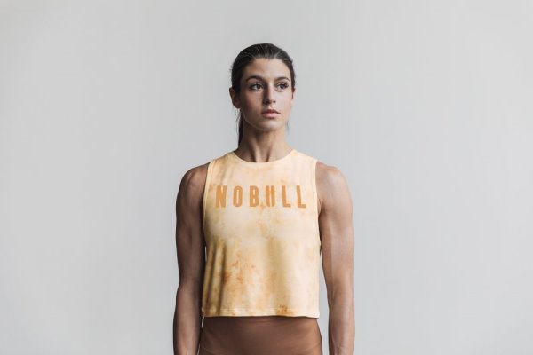 Debardeur Nobull Muscle Tank Femme Jaune Clair Jaune | 2S3O3BMHC