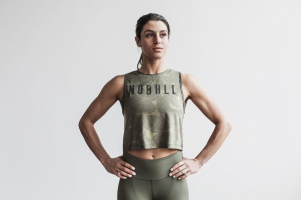 Debardeur Nobull Muscle Tank (Hibiscus) Femme Vert | J80JE13YP