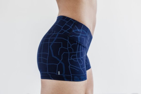 Shorts Nobull Corta 2" Femme Bleu Marine | NHL8V8XSS
