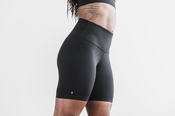 Shorts Nobull High-rise Corta 6" Femme Noir | KRSCR2GB8