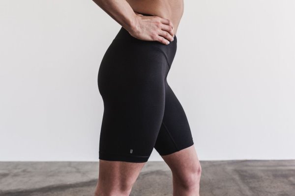 Shorts Nobull High-rise Corta 8" Femme Noir | PDWK0OMYJ