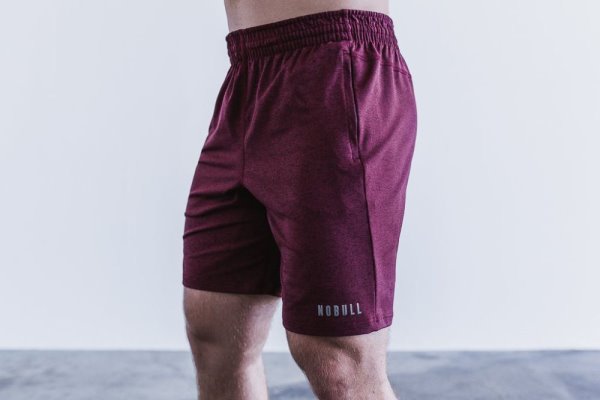 Shorts Nobull Knit Corta 8.5" Homme Bordeaux | C26VPLMTY