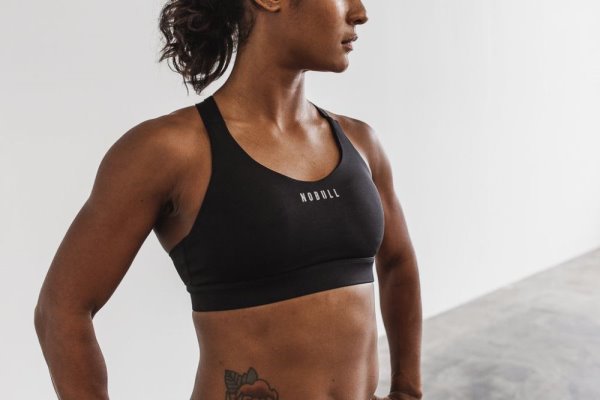 Soutien Gorge Sport Nobull Pace Sports Bra Femme Noir | MK298DMPF