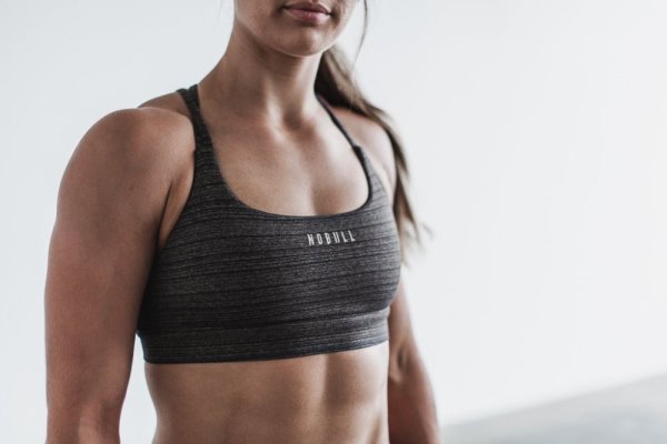 Soutien Gorge Sport Nobull Sports Bra Femme Stripes Noir Stripes | HSZQIS7ND
