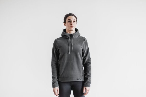 Sweat À Capuche Nobull Arctic Pullover Hoodie Femme Grise Foncé | SCY8M49K8