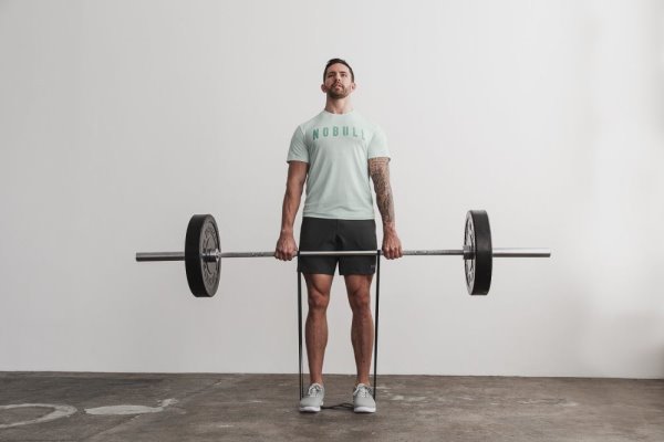 T Chemises Nobull Tee Homme Blanche | GBEMOWXNQ